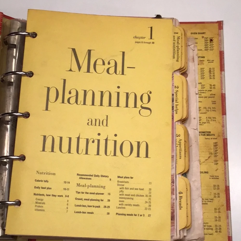 VTG Better Homes and Gardens New Cookbook 5th Printing 1960s Ring‎ Binder